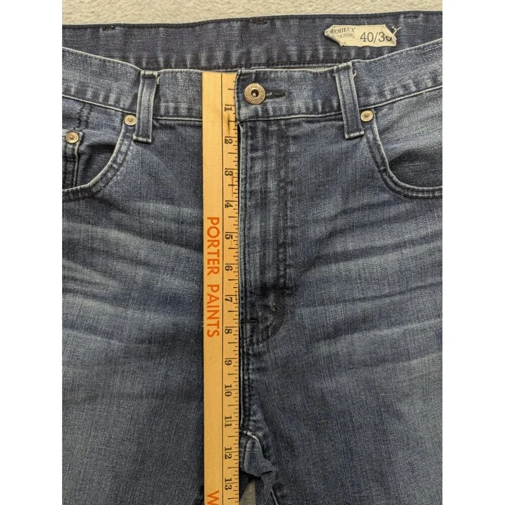 Cremieux Jeans Mens 40x30 Blue Slim Fit Stretch Denim Classic Straight Leg Pants